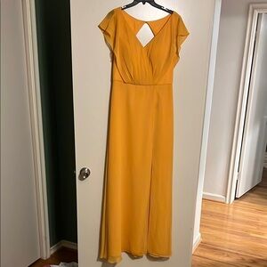 AW Golden Yellow Bridesmaid Dress